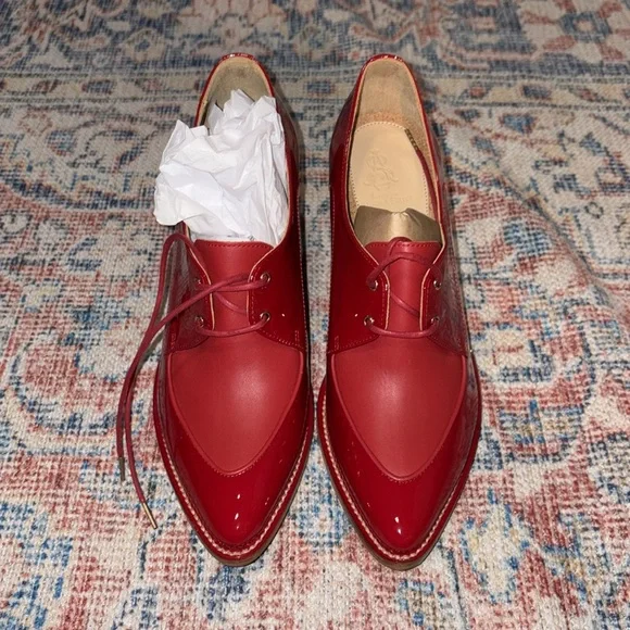 The Office of Angela Scott Miss Cleo Pointed Toe Loafer Pump SZ 39.5 NIB - Picture 3 of 10